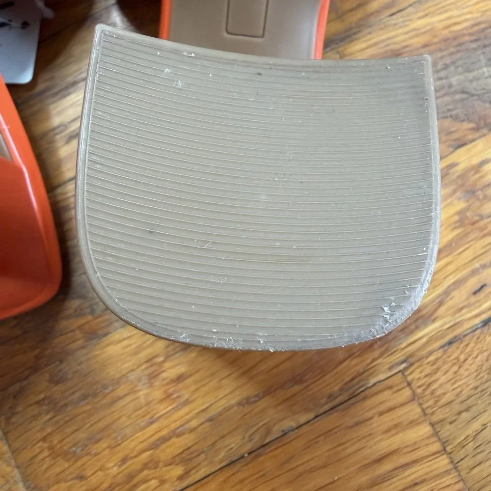 Worthington Platform Wedge Sandal Mules Patent Orange Women's Sz 9 NWT *